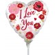 Globo Mini I Love You Flores