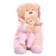 Peluche Oso con Bebe rosa